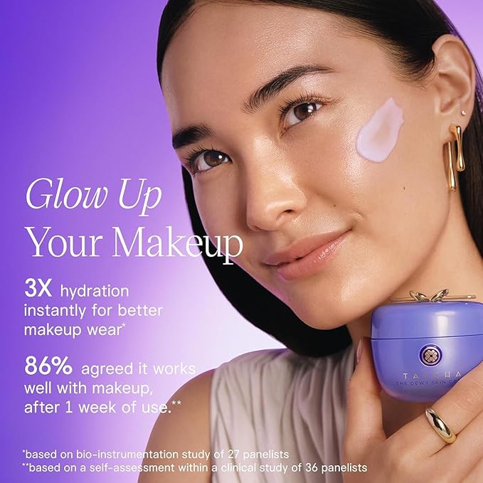 TATCHA The Dewy Skin Cream, Jumbo | Rich Line-Plumping Moisturizer - Hydrate, Plump, and Protect Dry Skin | 75 ml / 2.54 fl. oz.