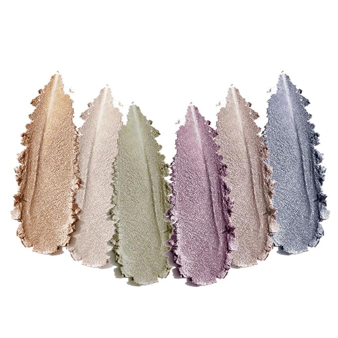 Shimmer Glitter Metallic Eyeshadow Palette, Neutral Cool-Tone Eye Shadow Kit, High Pigment Smokey & Halo Eyeshadow, Long-Lasting Blendable Sparkle Eye Makeup Palette for Party & Night Glam Looks