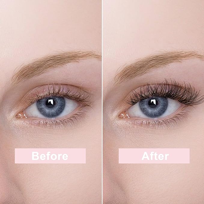 120Pcs Lash Clusters, Cat Eye Natural Eyelash Clusters, C Curl 10-14mm Individual Lashes Eyelash Extension,Large Tray(PL39)