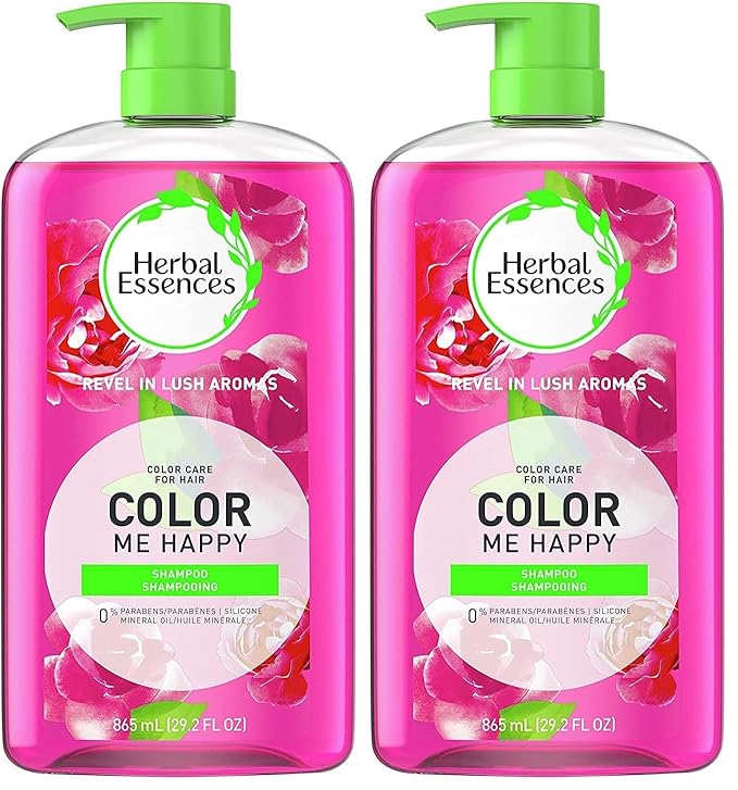Herbal Essences Shampoo for Colored Hair, Paraben-Free, Color Me Happy, 29.2 fl oz (Pack of 2)