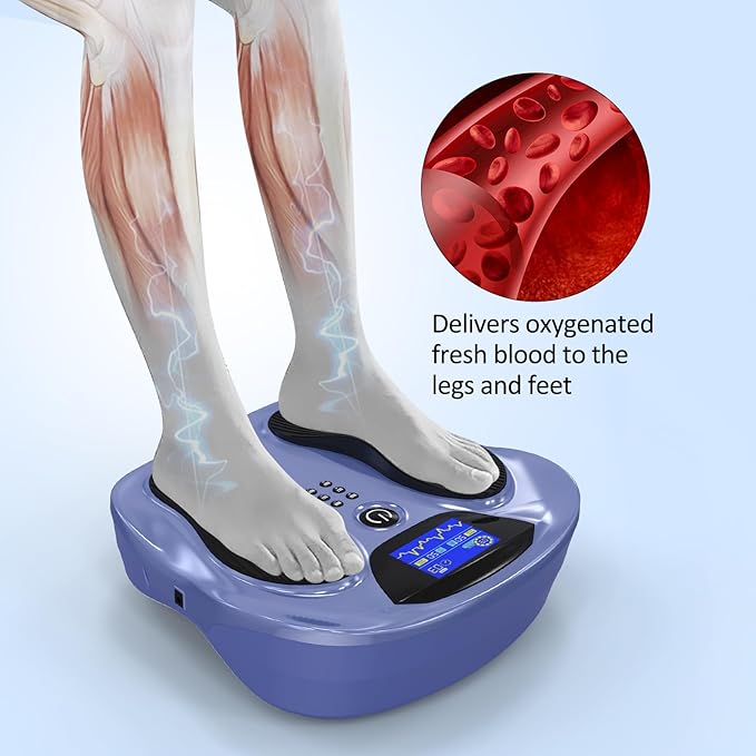 Creliver EMS Foot Stimulator Pro, EMS Foot Massager for Neuropathy with Ergonomic Sole, Neuropathy Pain Relief for Feet Circulation, Leg & Feet Massager with 8 Gel Pads, Tens Unit Muscle Stimulator