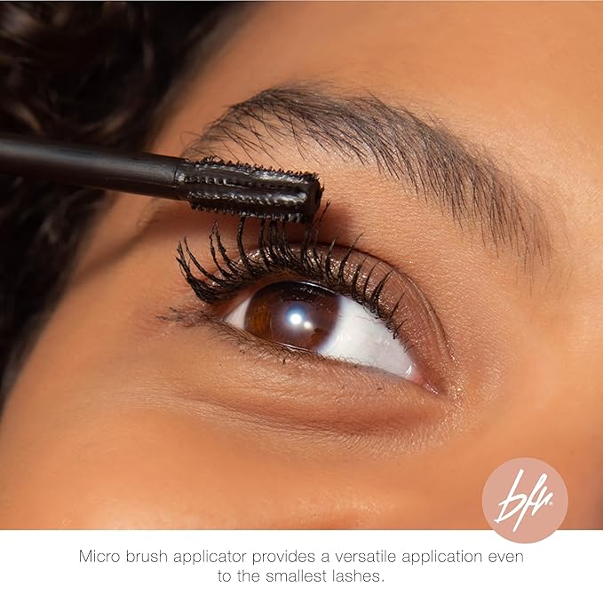 Beauty for Real Hi-Def Mascara, Just Black - Set of 2 - Defining & Volumizing Lash Definer - Humidity & Smudge Proof - Micro Brush Ensures Versatile Application - 1.5 oz
