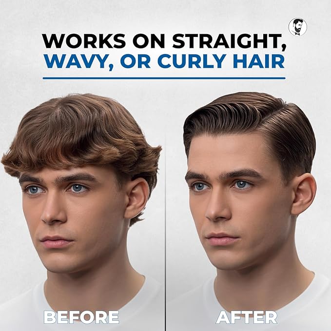 Gentlemen Republic Oceano Men's Hair Gel 64oz without Pump - Strong Touchable Hold and High Shine Styling Gel for Hair, 100% Alcohol-Free Professional Formula with Fresh Scent, Mens Hair Product