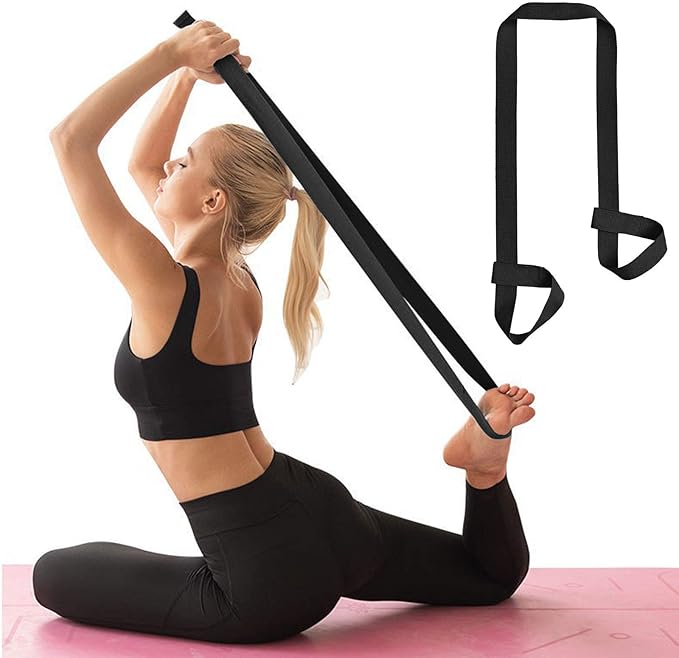 ZOOEASS Yoga Mat Strap, Adjustable Durable Yoga Mat Carrier & Stretching Strap, Multiple Color Choices