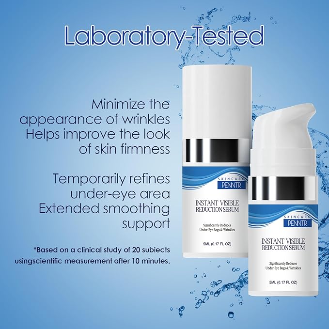 Instant Face Lift Serum, for Under-Eye Bags & Dark Circles, Visible Reduction Serum with Peptide & Collagen, Refines Fine Lines & Crow's Feet