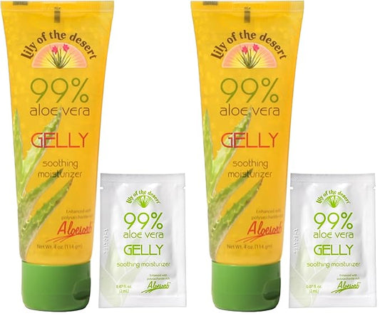 Lily Of The Desert Aloe Vera Gelly 4 oz Gel (Pack of 2)