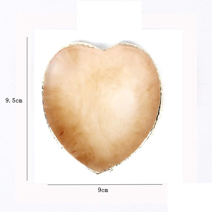 AKOAK 1 Pack Nail Heart Shape Resin Palette