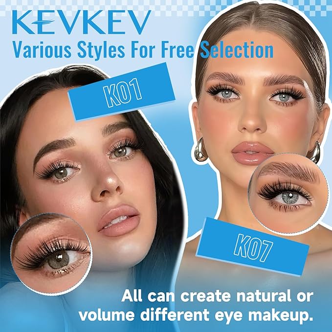 KEVKEV Lash Clusters 144 Pcs Eyelash Clusters Wispy Natural Cluster Eyelash Extension Thin Band & Soft Mix Length Lashes DIY Lash Extensions at Home Easy to Apply(Cirrus,8-18mix)