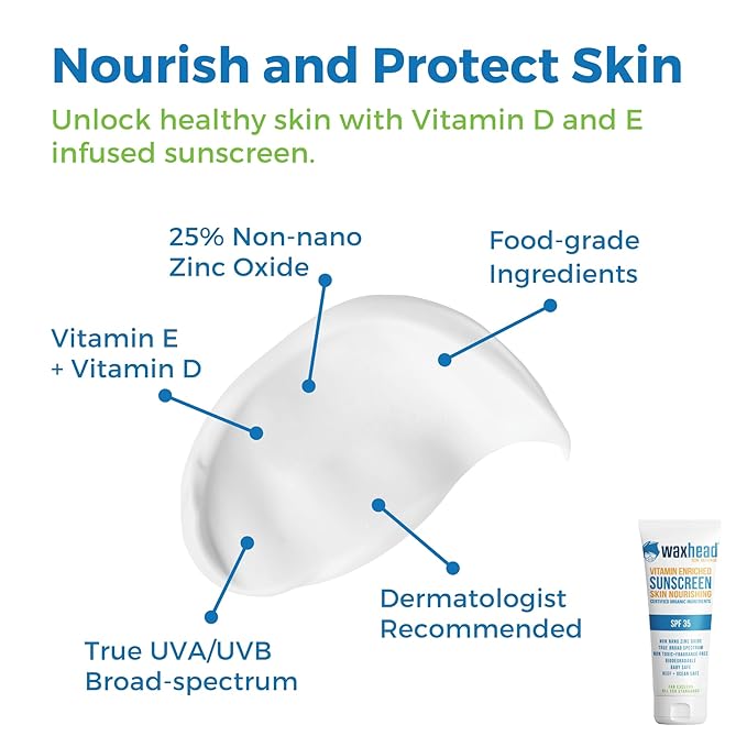 Waxhead Mineral Sunscreen, Non Nano Zinc Oxide Sunscreen, Non Toxic Sunscreen, Natural Sunscreen, Tattoo Sunscreen, Biodegradable Sunscreen, Sun Block, Zinc Sunscreen