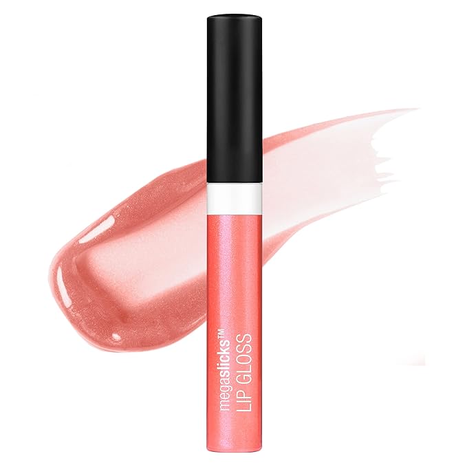 wet n wild MegaSlicks Lip Gloss, Ultra-Glossy, Vitamin-E Enriched, Ultra-Gloss High Shine Moisturizing, Cruelty-Free & Vegan - Strawberry Ice