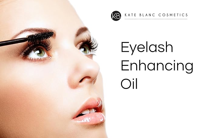 Kate Blanc Cosmetics Castor Oil Organic for Hair, Lashes, Face (2oz), 100% Pure, Cold Pressed, Hexane Free Hair Oil. Lash Serum for Thicker-Looking Eyelashes & Eyebrows