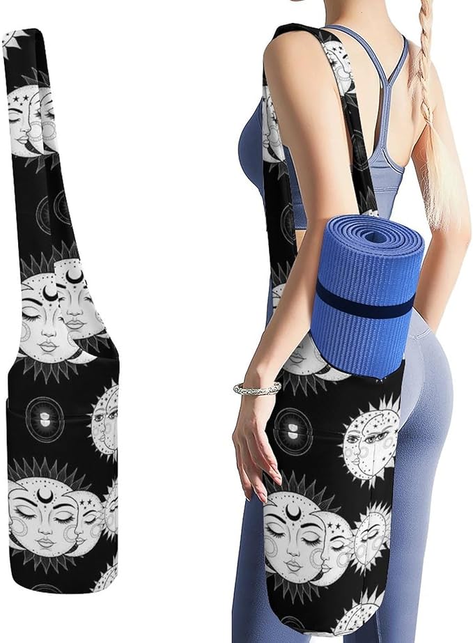 Portable Yoga Mat Carrier Single Shoulder Bag with Pocket Spacious for Yoga Gym Fitness Travel