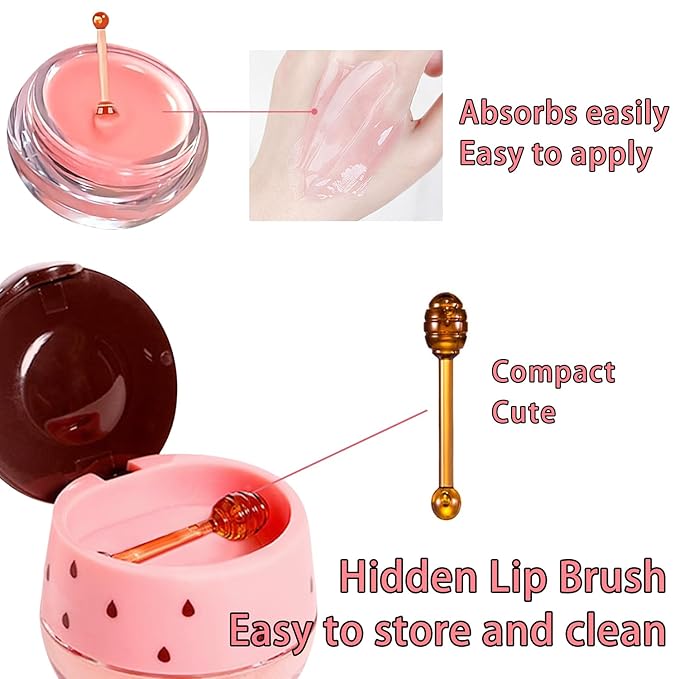 3 PCS Bee Lip Balm Honey Wrinkle