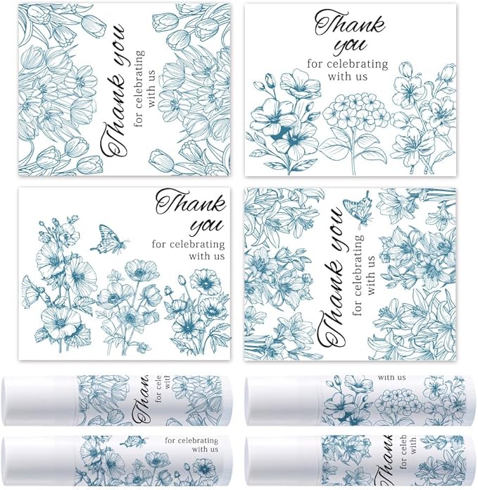 OLYCRAFT 100Pcs Self-Adhesive Lip Balm Tag Wrapping