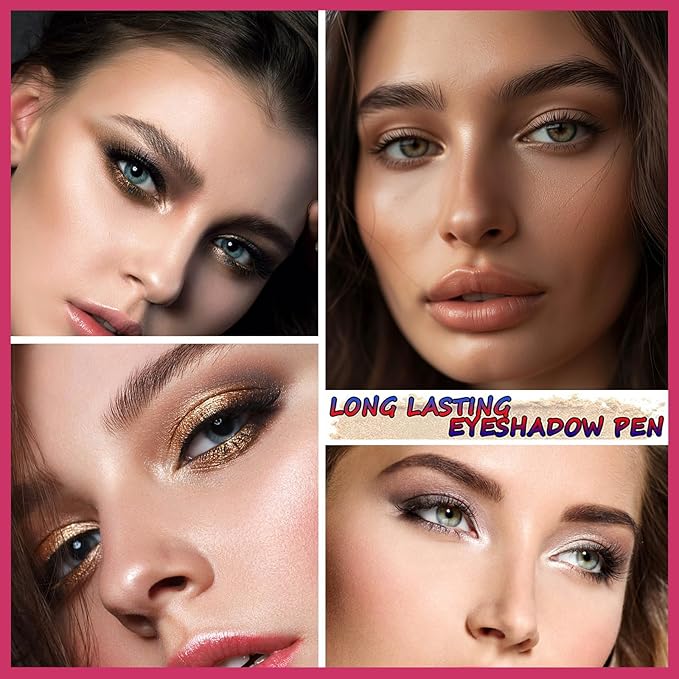 Brown Eyeshadow Stick Smooth Cream Eyeshadow Pencil, Waterproof Long Lasting Eye Shadow Stick, High Pigment Hypoallergenic Highlighter stick Create Multi-Dimensional Eyes Look (07# Brown)