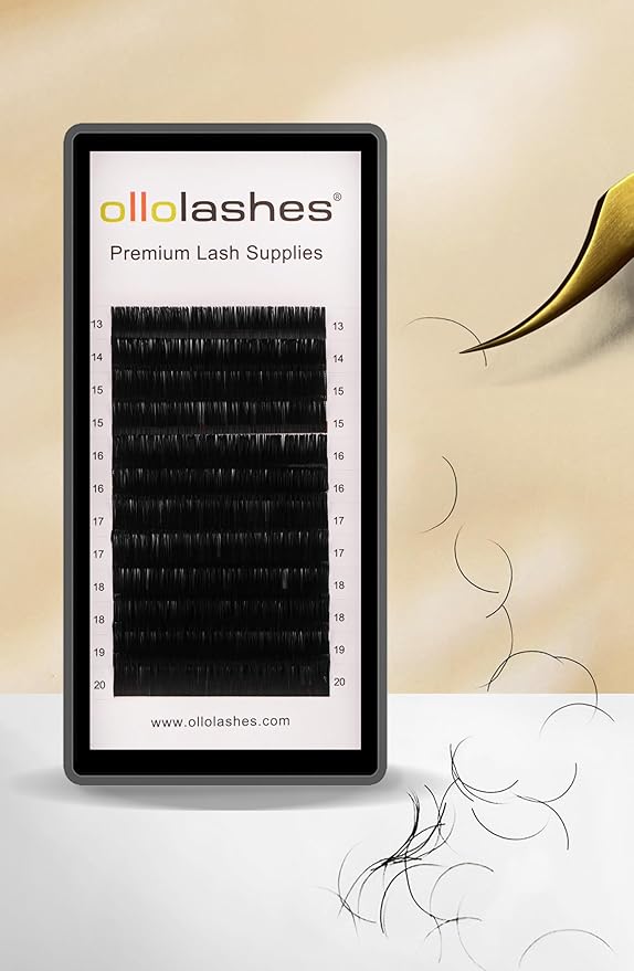 Eyelash Extension B C CC D J Curl Mix 5-20mm 0.03 0.05 0.07 0.15 Super Matte Classic Lash Extensions Professional Supplies for Lash Techs (C-0.05, 13-20mm)