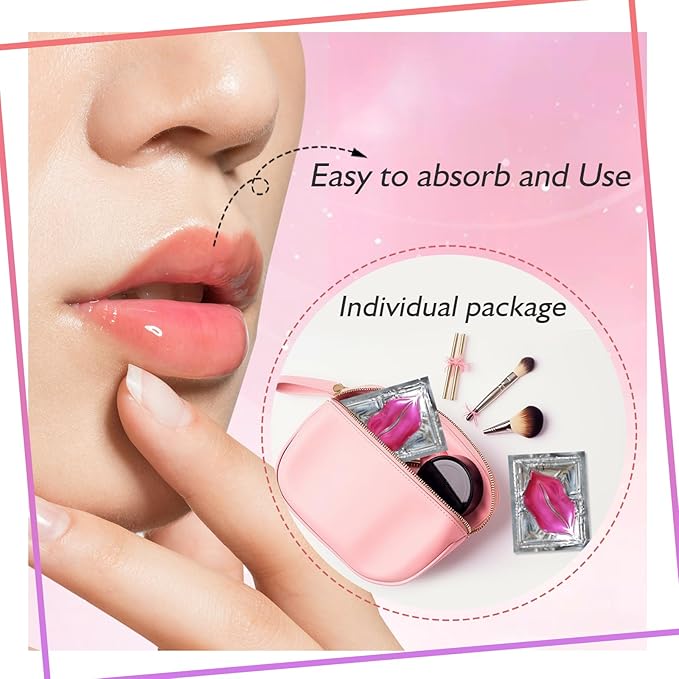 Adofect 30 Pieces Collagen Crystal Lip