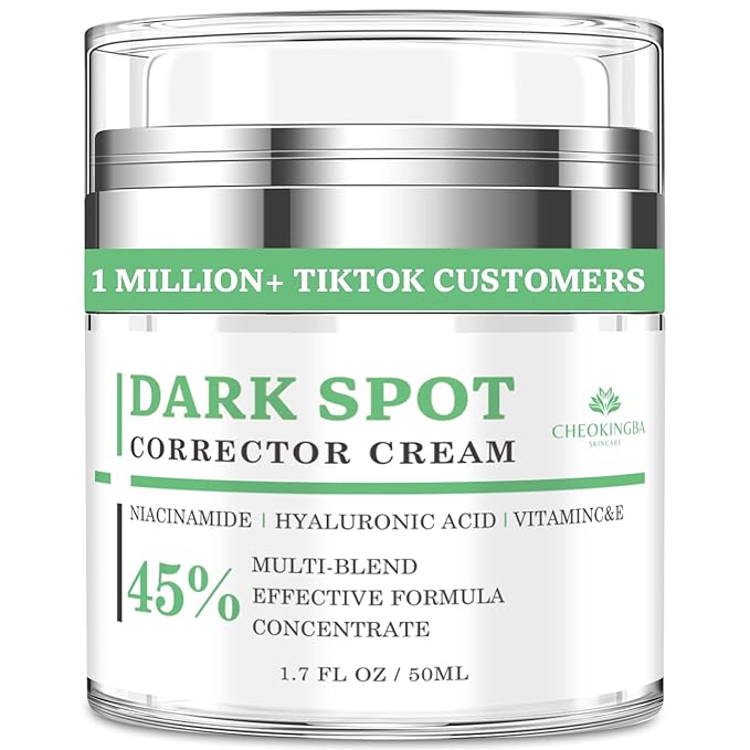 Dark Spot Remover for Face and Body: Dark Spot Corrector Cream, Melasma, Freckle, Sun Spot, Age Spot Remover with Niacinamide and Vitamin C - 1.7 Fl Oz