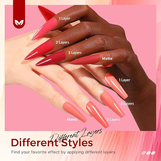Morovan Coral Nail Polish Set: Grapefruit Maple Leaf Yellow Nude Orange Pink Red Peach Peachy Nail Polish Bulk Quick Air Dry Mini Toe Pack DIY Art Salon Summer Gift for Women