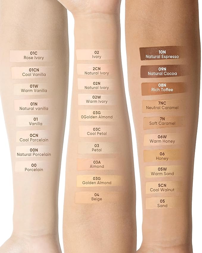 Velvet Matte Cushion Foundation Blue #03C Cool Petal| Full Coverage,12H Oil Control,Ideal for Oily & Combination Skin,Waterproof,Long-Lasting, Lightweight, Hydrating,Transfer-Proof
