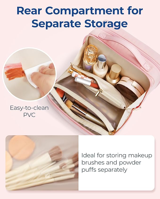 Bagsmart travel makeup bag large