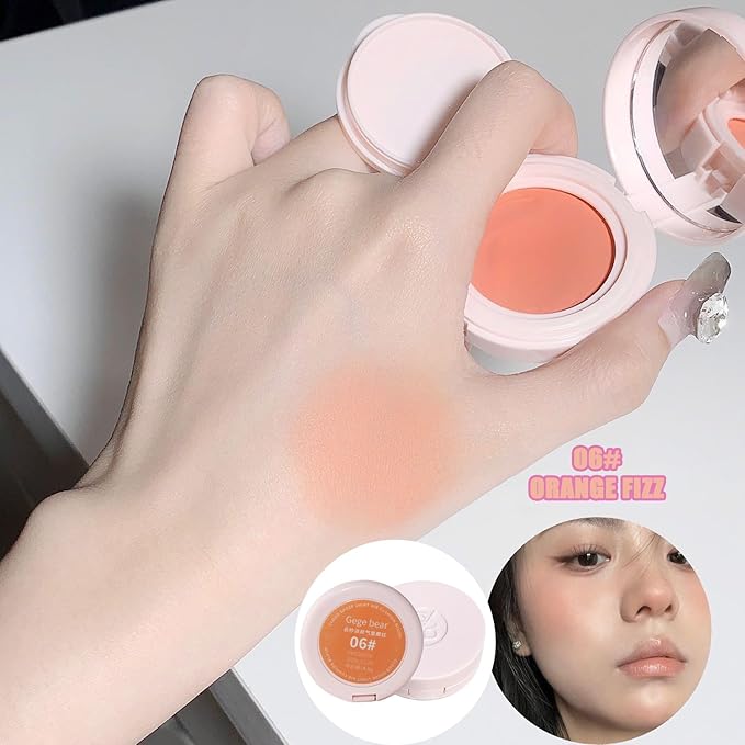 Air Cushion Blush,Wearing Skin Tint Blush Makeup for Natural Flush