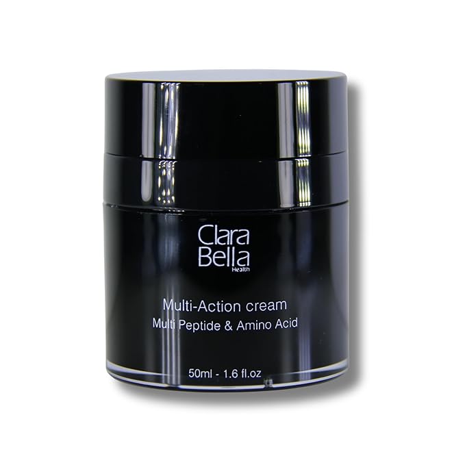 Clara Bella Health Multi-Action Facial Cream, for Dry Skin 1.6 fl oz, Multi Peptide & Amino Acid