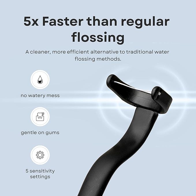 DENSONIC Electric Toothbrush and Flosser Combo Kit | Deep Clean Rechargeable Toothbrush | Easy Gliding Dental Floss for Gentle Gum Care | Cordless Sonic Power | 6 Cleaning Modes | White