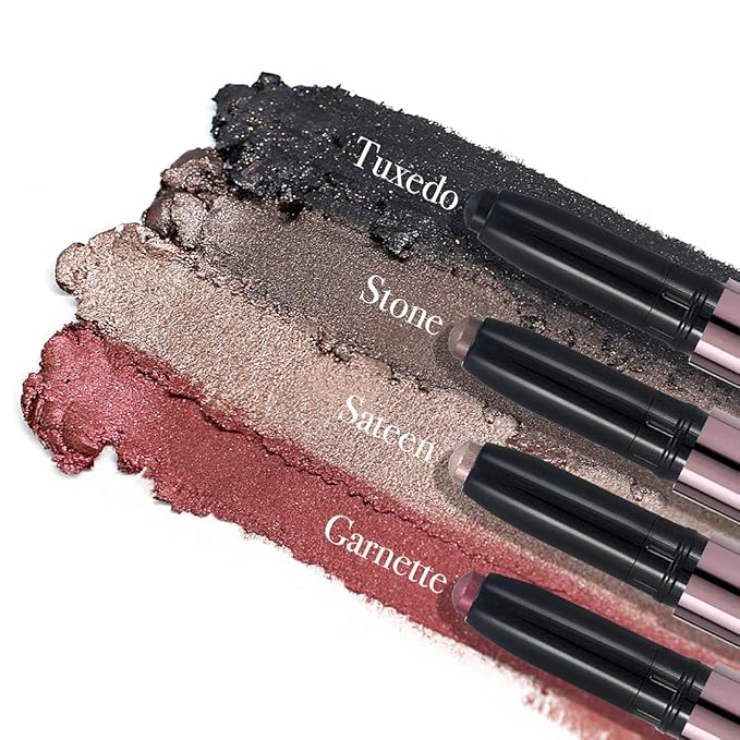 Girlactik Shadow Stick – Long-Wearing Cream Eyeshadow Stick, Blendable & Smudge-Resistant Eye Makeup – Vegan, Cruelty-Free, Easy One-Swipe Application (Tuxedo)