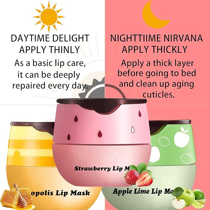 3 PCS Lip Balm Honey Pot, Wrinkle