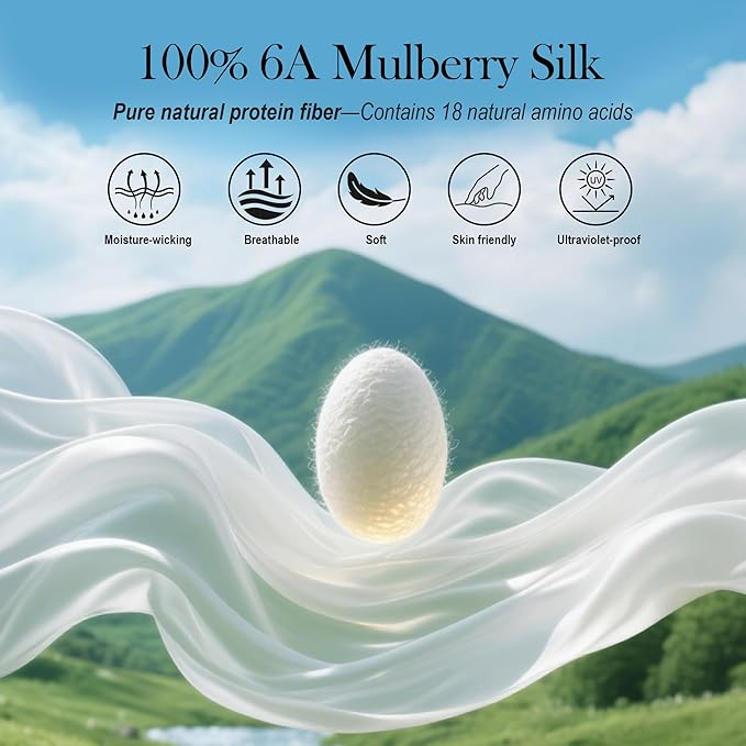 SilkDream 100% Mulberry Silk Sleep Mask Eye Mask for Sleeping 22 Momme Nature 6A Real Silk Gifts for Women&Men Champagne