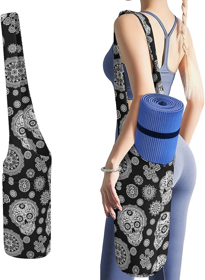 Stylish Yoga Mat Bag for Women Exercise Mat Holder with Shoulder Strap Yoga Mats Totes Sports Storage Bag
