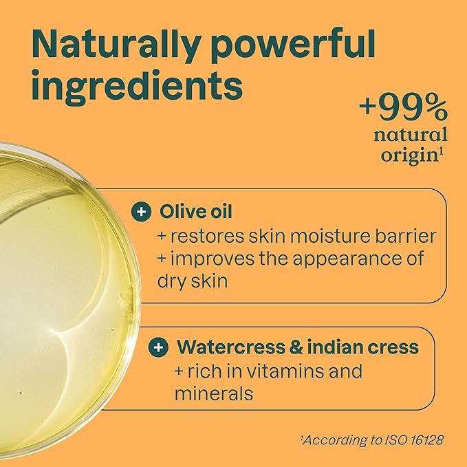ATTITUDE Body Soap Bar, Natural Origin, Protects and Softens Dry Skin, Watercress, Indian Cress & Olive Oil, EWG Verified & Vegan, Orange Blossom & Eucalyptus, 4 Oz