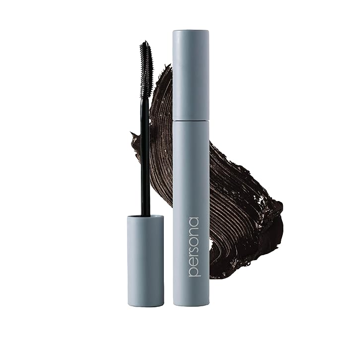 PERSONA Volumizing Black Tubing Mascara | Lift, Lengthen & Define | Buildable Volume Without Clumps | Long-Wear, Water-Removable | Vegan, Cruelty-Free & Gluten-Free (0.33 fl oz) | Made in Italy