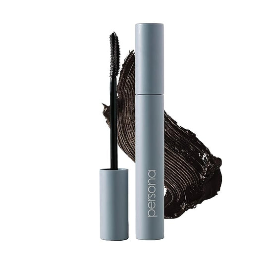 PERSONA Volumizing Black Tubing Mascara | Lift, Lengthen & Define | Buildable Volume Without Clumps | Long-Wear, Water-Removable | Vegan, Cruelty-Free & Gluten-Free (0.33 fl oz) | Made in Italy