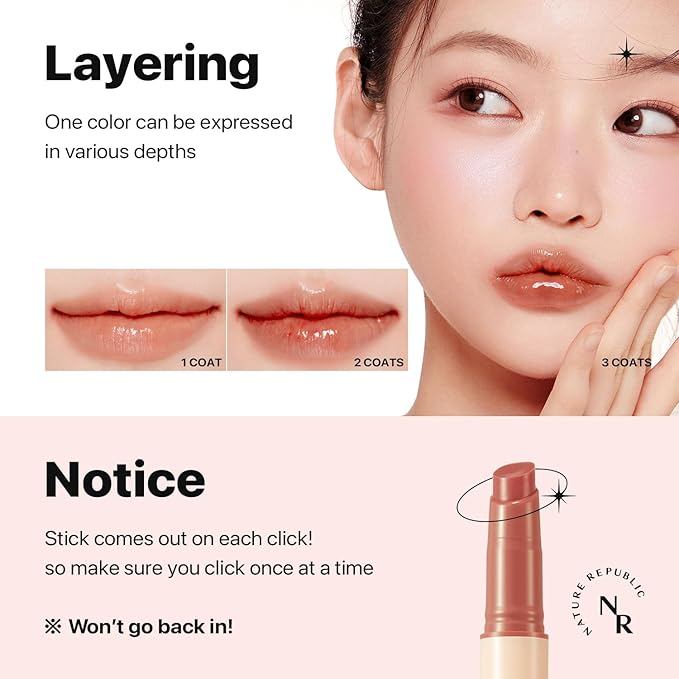 Nature Republic HONEY MELTING LIP (06 COCO) SOFT LIP STICK, Hydrating Gloss, Moisturizing balms, Sheer tint, Shine & Glowy Finish, korean make up