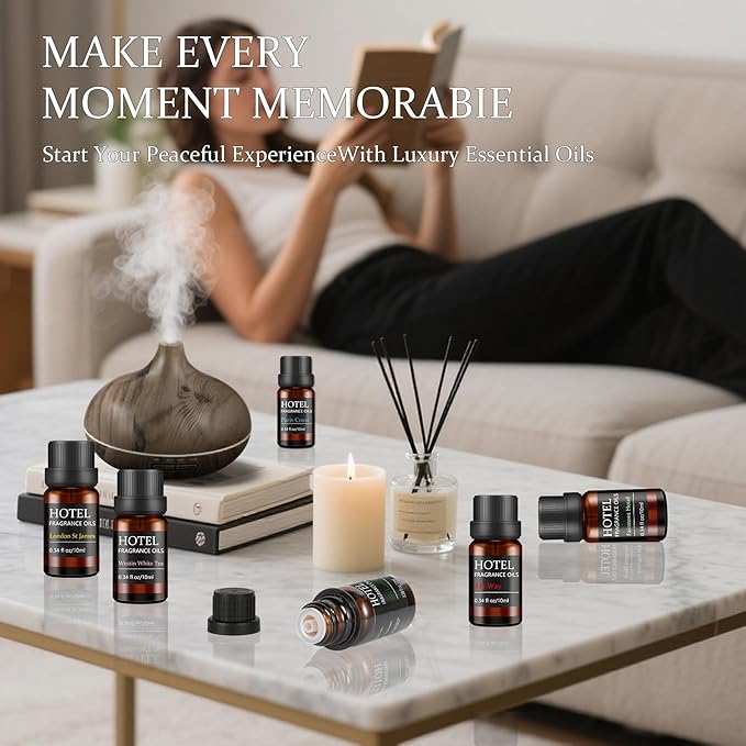 Hotel Collection Luxury Scent for Diffuser Oils Set Inspired by The My Way 、Westin White Tea、Ritz Carlton Hotel Scent