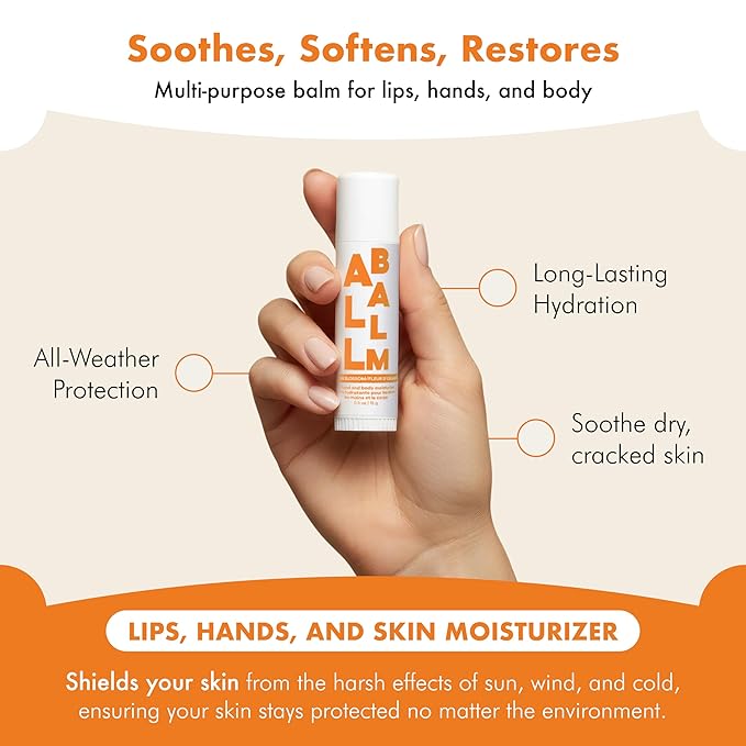 Zizia Orange Blossom Neroli Multi All Balm Stick – Moisturizing, Hydrating Stick for Lips, Hands & Body with Shea Butter, Jojoba Oil, Aloe Vera, Calendula Beauty Moisturizer, Travel Essentials 0.5 oz