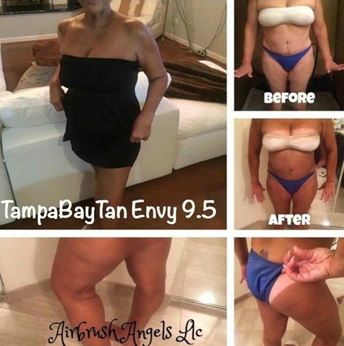 Tampa Bay Tan, Tan Alchemy, Tan Envy European DARK 11.5% DHA Sunless Airbrush Spray Tanning Solution Gallon (ships in 4 qts)