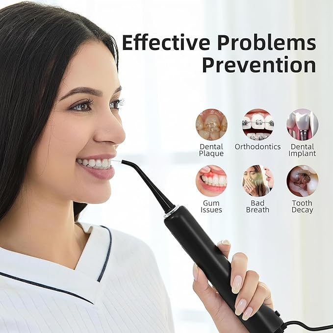 Alfelix Professional Flossing Electric Toothbrush with Water Flosser, 2 in 1 Toothbrush and Water Flosser Combo, Sonic Electric Toothbrush Cordless Flossing Brush (Black)
