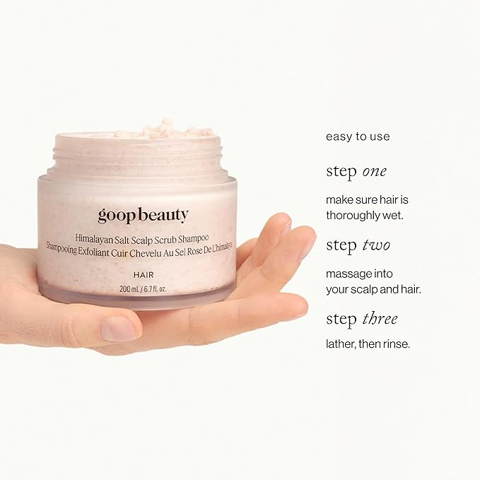 goop Beauty Scalp Scrub Shampoo | Exfoliator to Dexofiy & Purify | Himalayan Salt & Rosehip Oil | Cleanses Hair of Product Buildup | 6.7 fl oz