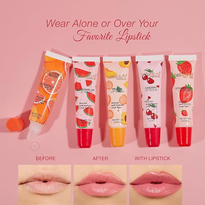 bellapierre Cosmetics 5-Piece Natural Lip Balm Collection