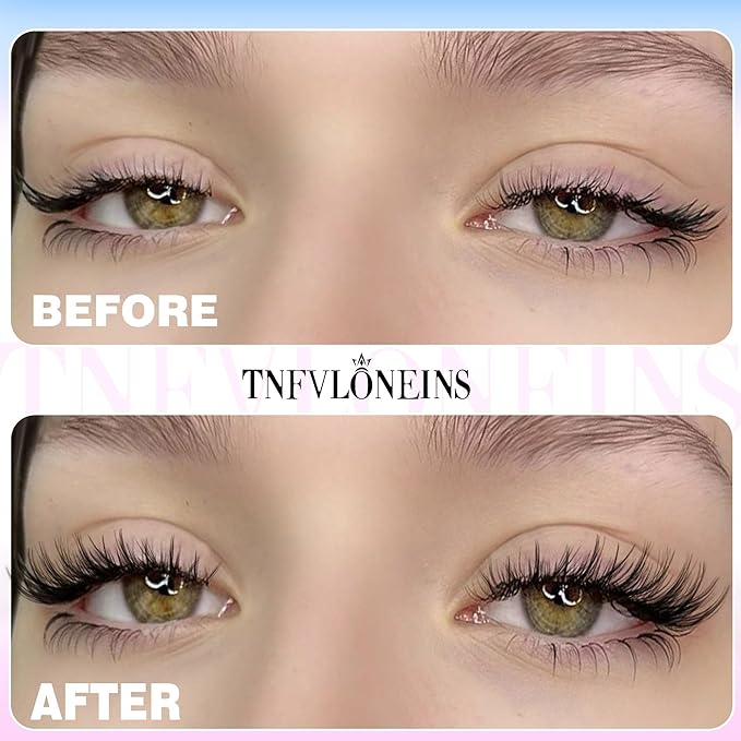 Natural Eyelash Clusters Wispy Lash Clusters 154Pcs Cluster Eyelash Extensions Individual Lashes Natural Look DIY Soft Lash Extension Pestañas Postizas Naturals TNFVLONEINS