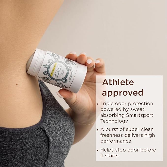 Lavanila Aluminum Free Natural Deodorant for Girls, Vanilla Coconut + Sport Luxe (2oz Each) - The Healthy Deodorant - Solid Stick, Vegan