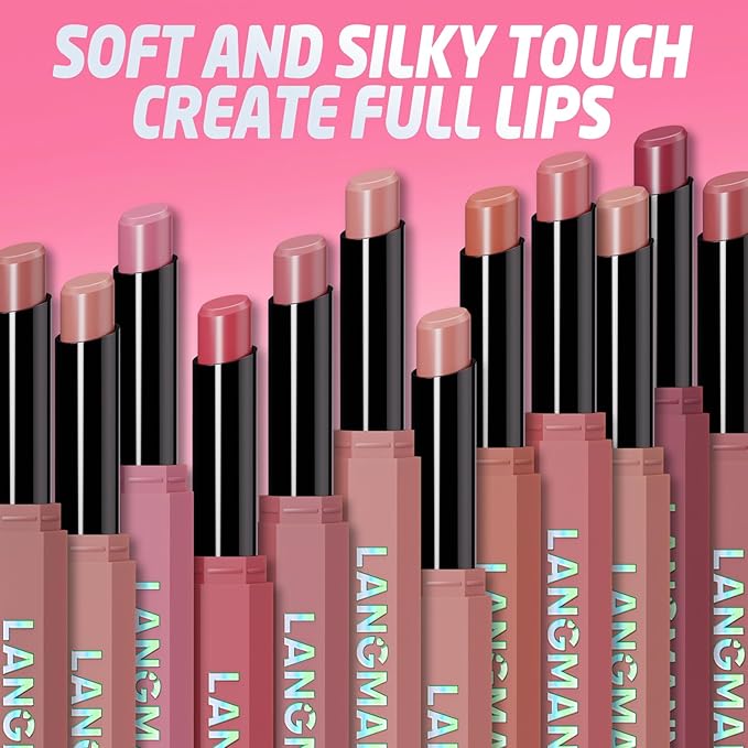 Jolilab 3Pcs Velvet Matte Lipstick Nude Matte Soft Dark Color Stick High Pigmented Long-Lasting Waterproof Lip Stick Lip Balm Beauty Cosmetics Gift for Women(Curated #3+11+12)