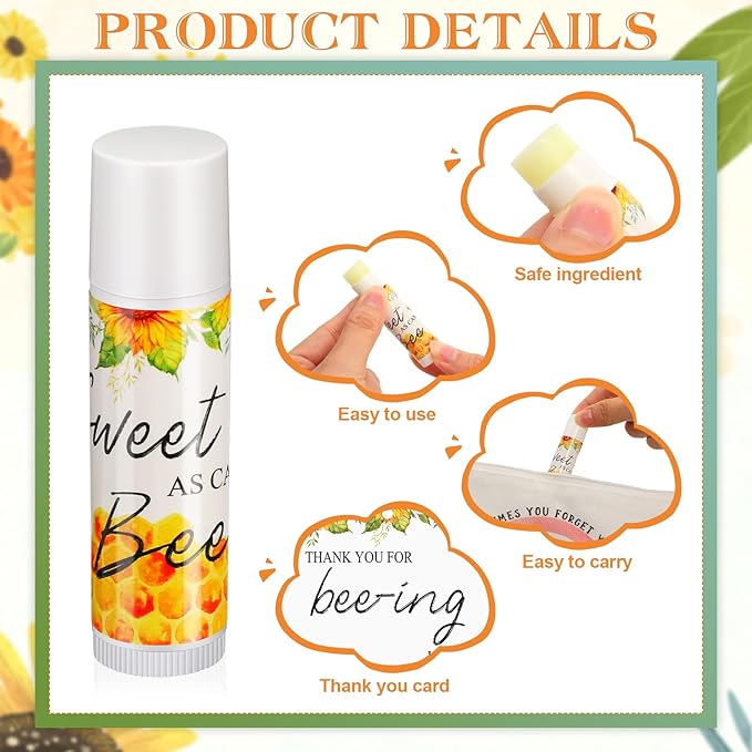 Fumete 50 Set Bee Favors Baby Classroom