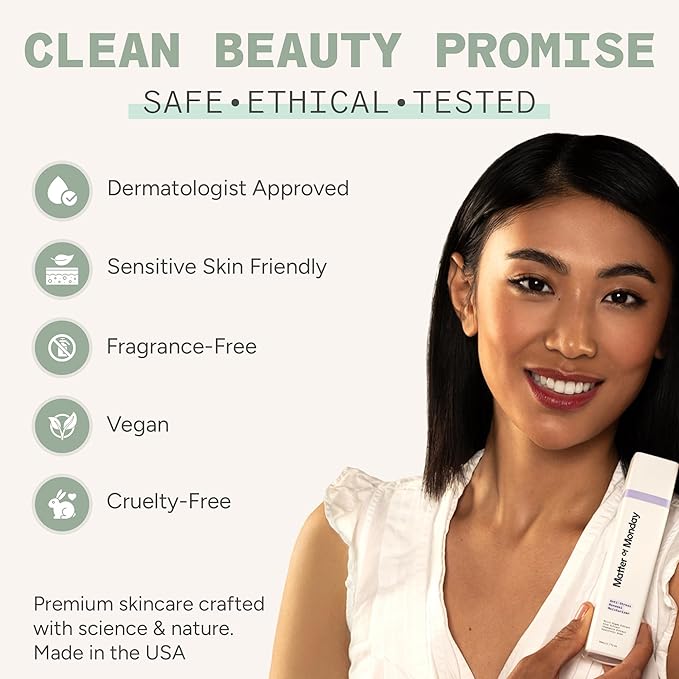 Matter of Monday Anti-Stress Renewal Moisturizer - Hydrating Face Cream with Hyaluronic Acid, Microalgae & Aloe - Fragrance Free Moisturizer for Sensitive Skin, 1.7 oz