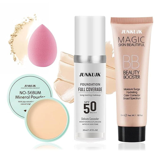 Color Changing Foundation Set,Full Coverage Foundation Liquid Foundation