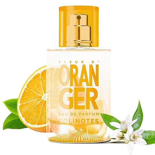 Solinotes Orange Blossom Perfume for Women & Men, 1.7 Fl Oz/ 50 ML Eau De Parfum, Delicate Floral and Soothing Scent with Premium Ingredients - Clean Perfume, Cruelty Free, Vegan, Made in France