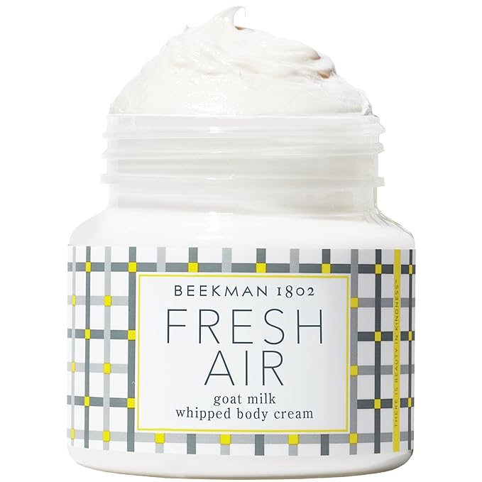 Beekman 1802 Whipped Body Cream – Moisturizes & Softens Skin with Goat Milk, Mango Seed Butter & Vitamin E – 8 oz – Fresh Air